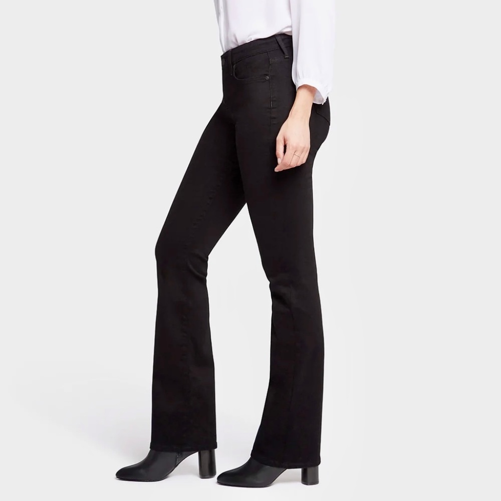 NYDJ’s Barbara Bootcut Jeans in Black Size 12 Petite